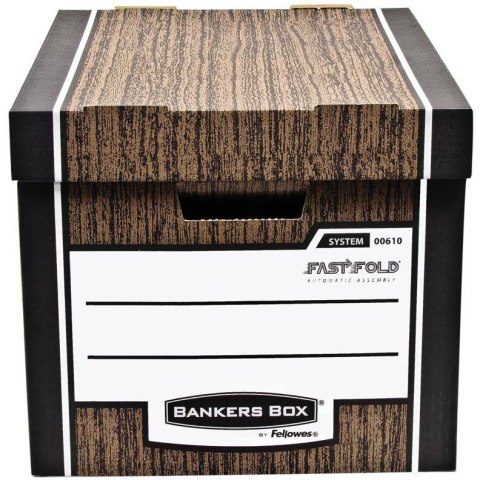 Pudło Bankers Box Woodgrain 340x295x405mm brązowe (2) BANKERS BOX