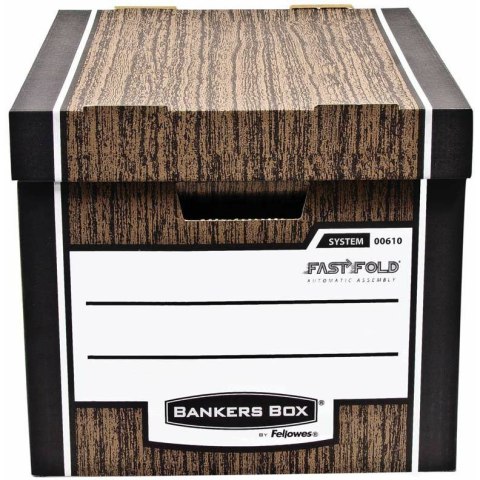 Pudło Bankers Box Woodgrain 340x295x405mm brązowe BANKERS BOX