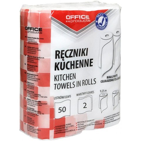 Ręczniki w rolce Office Products 9.25m 2w celuloza białe (2) Office Products