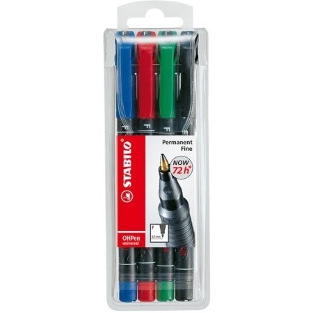 FOLIOPIS STABILO OHPEN UNIVERSAL 0,7mm 4 KOLORY Stabilo