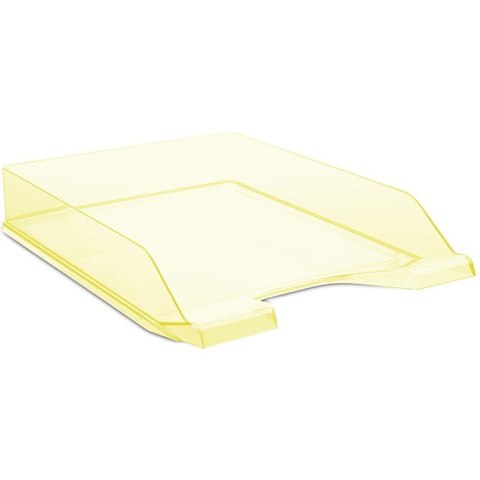Półka na dokumenty Donau A4 transparentna żółta Donau