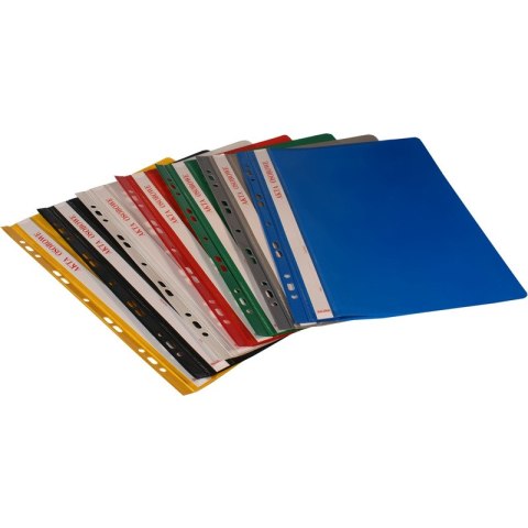 SKOROSZYT WPINANY NA AKTA OSOBOWE A4 PCV ZIELONY (10) Biurfol