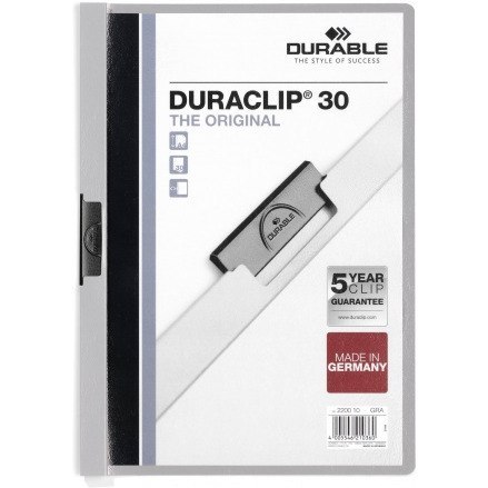 SKOROSZYT Z KLIPSEM DURABLE DURACLIP 30 SZARY Durable