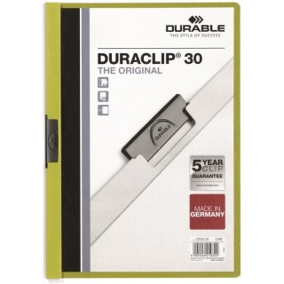 SKOROSZYT Z KLIPSEM DURABLE DURACLIP 30 ZIELONY Durable