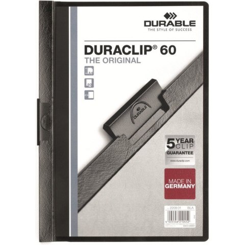 SKOROSZYT Z KLIPSEM DURABLE DURACLIP 60 CZARNY Durable