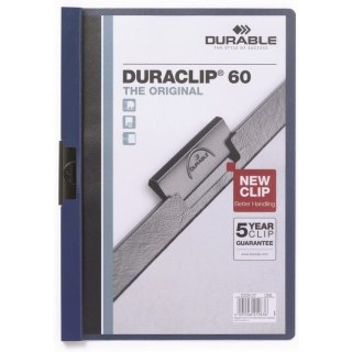 SKOROSZYT Z KLIPSEM DURABLE DURACLIP 60 GRANATOWY Durable