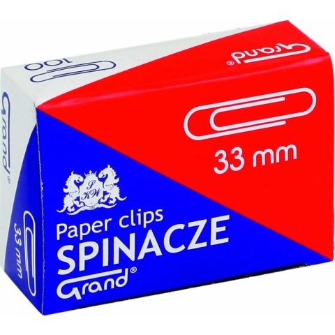 SPINACZE BIUROWE OKRĄGŁE 33mm (100) Grand