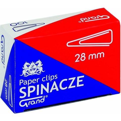 SPINACZE BIUROWE TRÓJKĄTNE 28mm (100) Grand