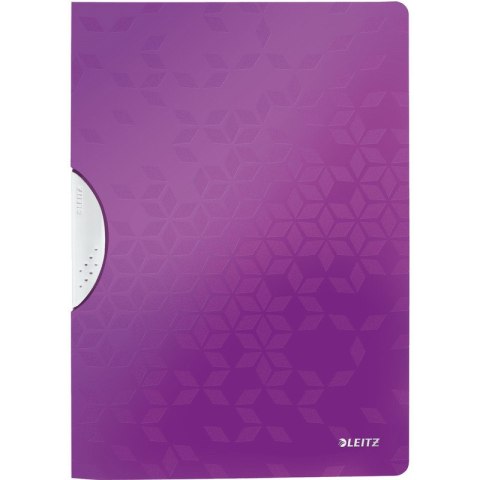 Skoroszyt z klipsem Leitz Wow A4 30k fioletowy Leitz