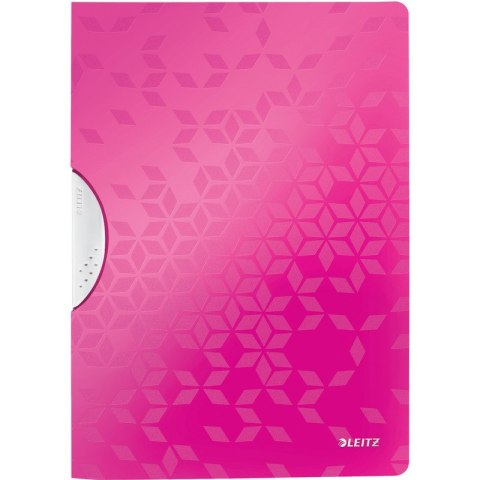 Skoroszyt z klipsem Leitz Wow A4 30k różowy Leitz