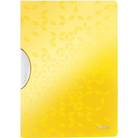 Skoroszyt z klipsem Leitz Wow A4 30k żółty Leitz