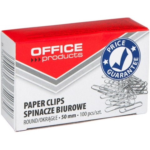 Spinacze biurowe Office Products 50mm okrągłe (100) Office Products