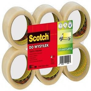 TAŚMA PAKOWA SCOTCH 50mm/66m AKRYL PRZEZROCZYSTA (6) Scotch