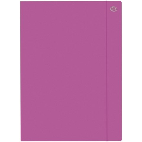 TECZKA KARTONOWA Z GUMKĄ A4+ FIOLETOWA Interdruk
