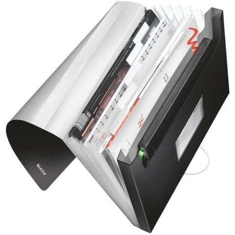 TECZKA LEITZ STYLE 6 PRZEGRÓDEK CZARNA Leitz