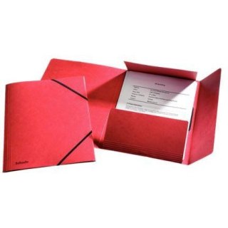 TECZKA PRESZPANOWA Z GUMKĄ ESSELTE A4 CZERWONA Esselte