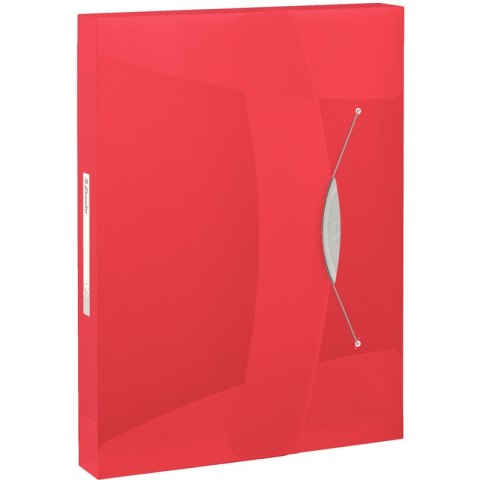 TECZKA Z GUMKĄ ESSELTE VIVIDA A4/40mm CZERWONA Esselte