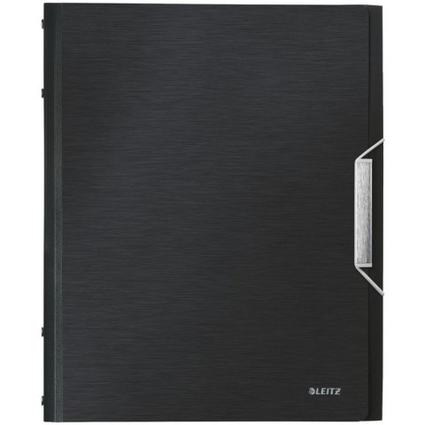 TECZKA Z GUMKĄ LEITZ STYLE 12 PRZEKŁADEK CZARNA Leitz