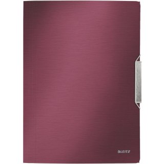 TECZKA Z GUMKĄ LEITZ STYLE 15mm CZERWONA Leitz