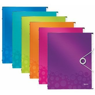 TECZKA Z GUMKĄ LEITZ WOW 6 PRZEKŁADEK ZIELONA Leitz