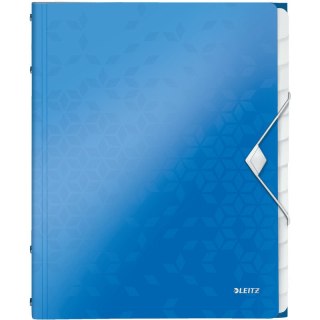 Teczka PP z gumką Leitz Wow A4 12 przekładek niebieska Leitz