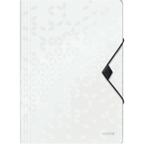 Teczka PP z gumką Leitz Wow A4/15mm biała Leitz