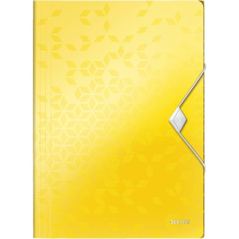 Teczka PP z gumką Leitz Wow A4/15mm żółta Leitz
