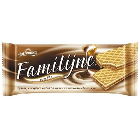 WAFLE JUTRZENKA FAMILIJNE 180g KAKAOWO-ŚMIETANKOWE Jutrzenka