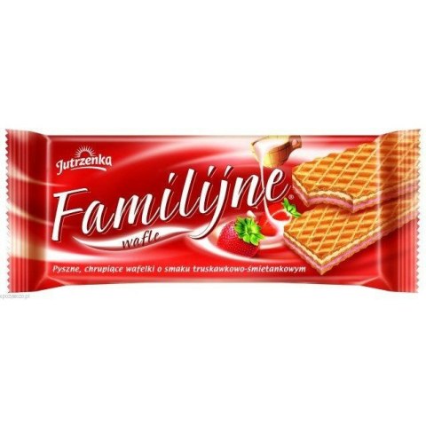 WAFLE JUTRZENKA FAMILIJNE 180g TRUSKAWKOWE Jutrzenka