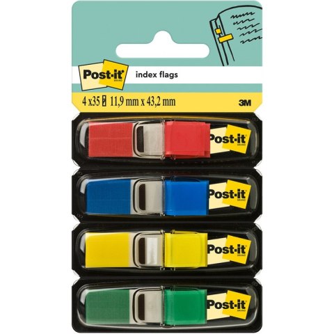 ZAKŁADKI POST-IT 12*43mm 4 KOLORY (4*35) Post-it ZAKŁADKI POST-IT 12*43mm 4 KOLORY (4*35) Post-it