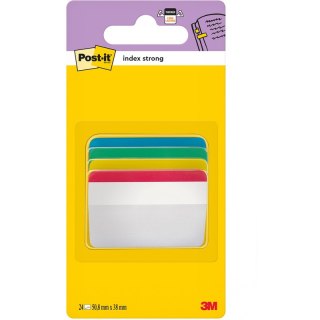 ZAKŁADKI POST-IT 38x50.8mm WYGIĘTE 4 KOLORY (4x6) Post-it