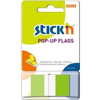 ZAKŁADKI STICK'N 25*45mm ZIELONE (50) STICK'N