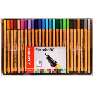 CIENKOPISY STABILO POINT 88 25 KOLORÓW Stabilo