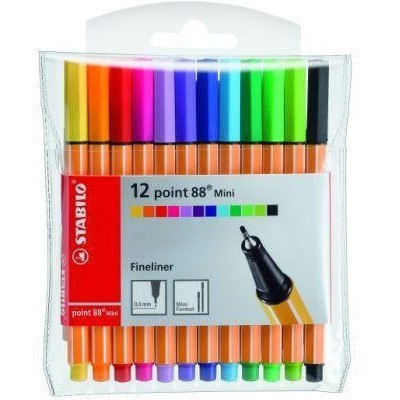 CIENKOPISY STABILO POINT 88 MINI 12 KOLORÓW Stabilo