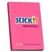 KARTECZKI STICK'N 51*76mm RÓŻOWE NEON (100) STICK'N