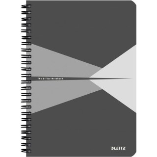 KOŁONOTATNIK LEITZ OFFICE A4/90K KRATKA SZARY Leitz