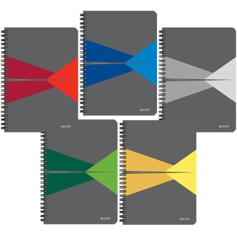 KOŁONOTATNIK LEITZ OFFICE A5/90K KRATKA ŻÓŁTY Leitz