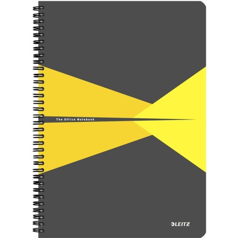 KOŁONOTATNIK LEITZ OFFICE A5/90K LINIA ŻÓŁTY Leitz
