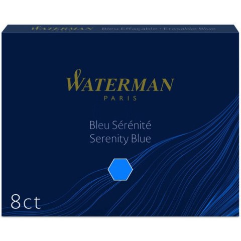NABOJE ATRAMENTOWE WATERMAN STANDARD NIEBIESKIE (8) Waterman