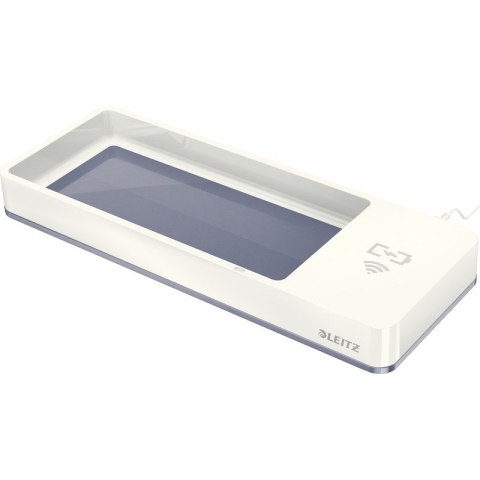 PRZYBORNIK NA BIURKO Z ŁADOWARKĄ LEITZ WOW BIAŁY Leitz