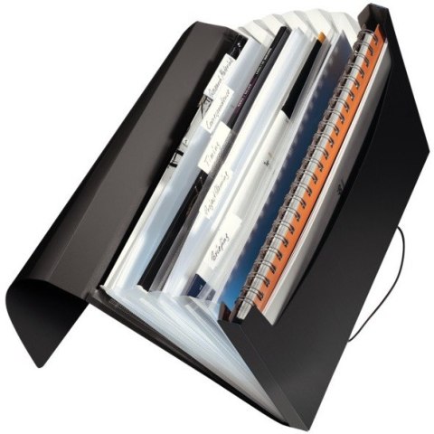 TECZKA LEITZ SOLID 6 PRZEGRÓDEK CZARNA Leitz