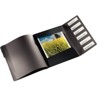 TECZKA Z GUMKĄ LEITZ SOLID 6 PRZEKŁADEK CZARNA Leitz