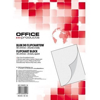 Blok do flipchartu Office Products 58.5x81cm kratka (20) Office Products