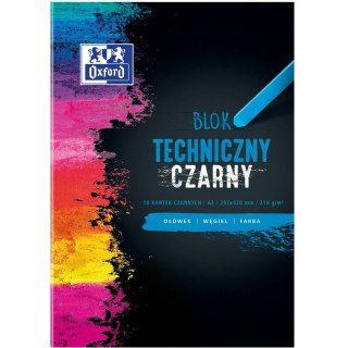 Blok techniczny Oxford A3/10k czarny Oxford