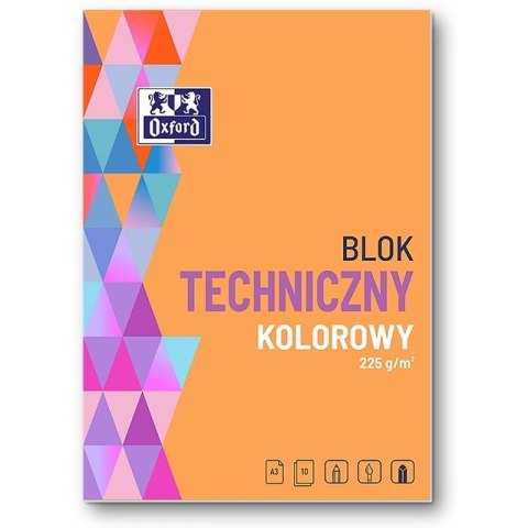 Blok techniczny Oxford A3/10k kolorowy Oxford