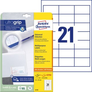 ETYKIETY AVERY A4 64x36mm BIAŁE (21x30) Avery Zweckform