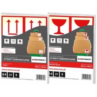 Etykiety Emerson A4 99x99mm "góra" (25) Emerson