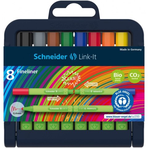 Flamastry Schneider Link-it 1.0mm 8 kolorów Schneider