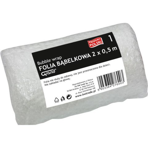 Folia bąbelkowa Grand 50cm/2m transparentna Grand