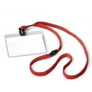 IDENTYFIKATOR DURABLE 60x90mm TAŚMA CZERWONA (10) Durable